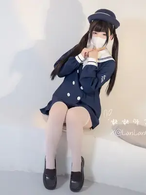 [懒懒睡不醒] Legal Lolita Bound in White Stockings JK Uniform ｜ 合法萝莉美少女捆绑白丝jk
