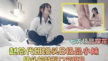 【七天极品探花】赵总代班馒头B极品小妹，镜头前特写口交摸B，啪啪干完直接射脸上