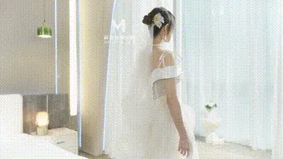 MD0352_新娘的花嫁5P 优娜多P群交婚纱装白丝 动图预览