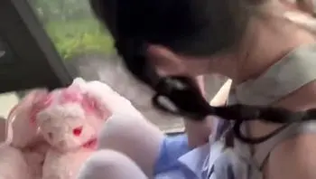 好想要粉白大兔熊૮₍ᵔ⤙ᵔ₎ა 可惜现在越来越贵了