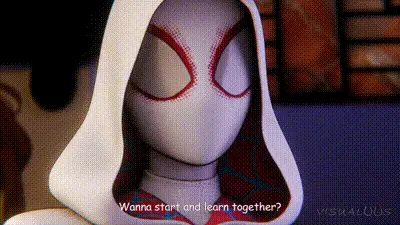 [Visualoos] Miles & Gwen’s First Lesson in Love💕 (Spider-Verse Parody) 动图预览