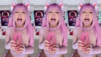 粉嫩的小嘴总是露出勾人欲魄的微笑 2  (kittyxkum)