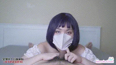 女孩细细观察分析阴茎，粗暴的蹂躏手交和快速的深喉吸允所有的精液并喝下-masukuchan 动图预览