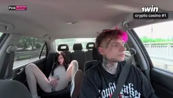 Naughty Taxi Ride: Passenger's Wild Masturbation & Steamy Car Hookup - pinkloving-pinkloving