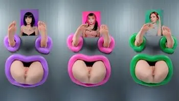 Gloryhole 隔墙操三个混蛋，操三个女孩 - pinkloving-pinkloving