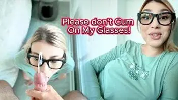 真心话大冒险？继母：请不要射在我的眼镜上！-jenny lux
