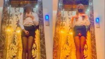 在加班的白领伪娘元气酱迫不及待在电梯口射精-yuanladyboy
