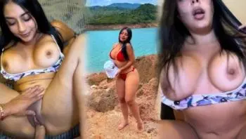 Pareja tiene sexo en la cabaña de vacaciones, ella tiene una cara muy dulce-thalia and felipe