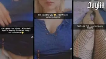 放荡的学生！给我的老师发短信并在 Snapchat 上为他射精（@joyliii_real加我）-joyliii