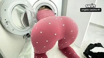 Big mistake on the stepmother's part that she got stuck inside the washing machine!-jenny lux
