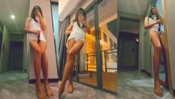 伪娘元气酱化身白裙拉丁舞蹈生在酒店阳台射精-yuanladyboy