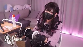【地雷系】ASMR 敲打、摩擦、耳朵清潔🖤性感的亚文化coser, 伪娘和性情色視頻　【個人撮影】-shinen2022